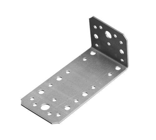 Уголок крепежный ассиметричный 55х50х90х2, оцинкованный - накл.  124405  Tech-KREP