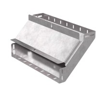 Угол вертикальный внутренний 90 градусов с крышкой Стандарт 400х80   PR16.0602  Промрукав