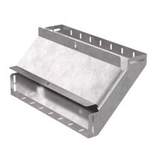 Угол вертикальный внутренний 90 градусов с крышкой Стандарт 400х80   PR16.0602  Промрукав