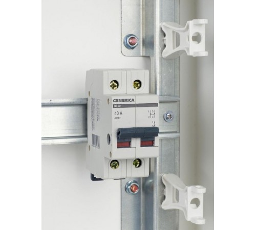 Выключатель нагрузки модульный (мини-рубильник) ВН-32 2Р 40А  MNV15-2-040  GENERICA