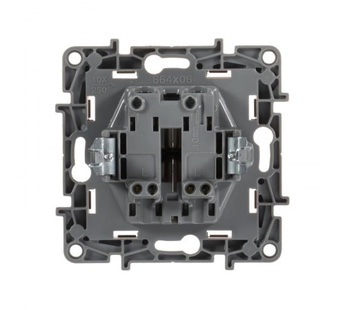 Etika Слоновая кость Выключатель 2-х клавишный, 10А, винтовые клеммы  672302  Legrand