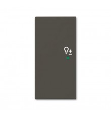 SRD-2-L-95 Клавиша двойная левая free@home, светорегулятор, Basic 55, цвет chateau-black  6220-0-0695   2CKA006220A0695  ABB