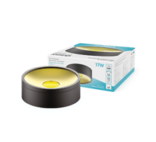 Светильник светодиодный накладной Overhead цилиндр 17W 1100lm 4000K 170-240V IP20 140*50мм черный золото LED 1/30  HD041  Gauss