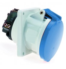 Розетка встраиваемая наклонная 63A 3р(2P+PE) 6h 230V IP44 114х114 12563 I 12563-Bals I Bals