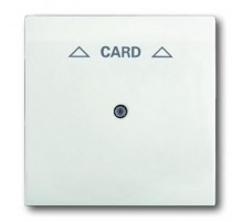 Плата центральная (накладка) для механизма карточного выключателя 2025 U, серия impuls, цвет белый бархат  1753-0-0190   2CKA001753A0190  ABB