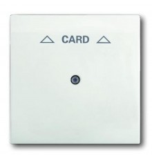 Плата центральная (накладка) для механизма карточного выключателя 2025 U, серия impuls, цвет белый бархат  1753-0-0190   2CKA001753A0190  ABB