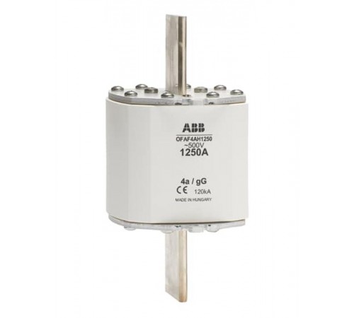 Предохранитель OFAF4AH500 500A тип gG размер4а, до 500В  1SCA022637R3980  ABB
