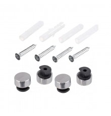 Зеркалодержатель d17 мм без сверления, хром (комплект) - пакет   112587  Tech-KREP