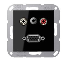 2x Cinch Audio (RCA) / Stereo Jack (TRS 3.5 mm) / VGA MAA1072SW Jung