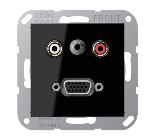 2x Cinch Audio (RCA) / Stereo Jack (TRS 3.5 mm) / VGA MAA1072SW Jung