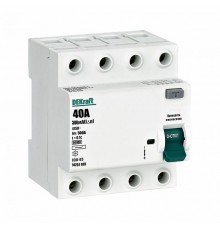 Выключатель дифференциальный (УЗО) УЗО-03 4п 40А 300мА тип AC 6кА  14251DEK  DEKraft