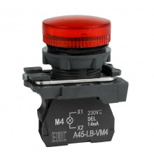 Сигнальная лампа OptiSignal D22 C5-L-B4 красная пластик 24VAC/DC XB5AVB4 332191 КЭАЗ