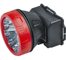 Фонарь налобный NPT-H21-ACCU  9LED 1Вт, 2 реж, Li-ion 0,9Ач 14448 Navigator
