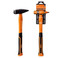 Молоток слесарный, 400 гр, кованый, с усилен. прорезиненной фиберглассовой рукояткой "Алмаз"  SQ1036-0112  TDM