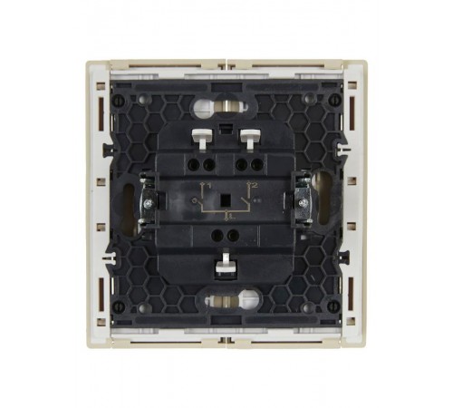 FORTE&PIANO Выключатель 2-клавишный 10А FP405 ваниль  FP-V20-0-10-1-K10  IEK
