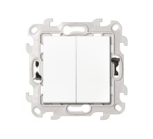 Simon 24 Белый Включатель 2-кл. Push&Go  2420398-030  Simon