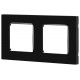 Рамка для розеток и выключателей  Серия 12 12-5202-06 на 2 поста, Классик, чёрный  Б0067723  ЭРА