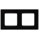 Рамка для розеток и выключателей  Серия 12 12-5202-06 на 2 поста, Классик, чёрный  Б0067723  ЭРА