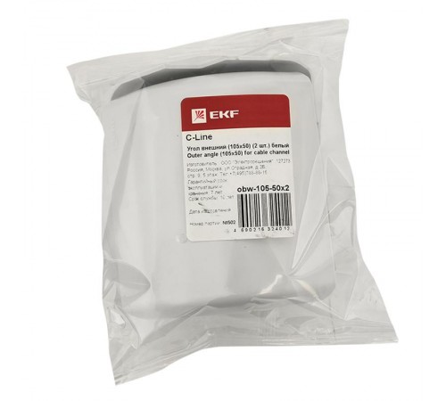 Угол внешний (105х50) (2 шт) C-Line Белый  obw-105-50x2  EKF
