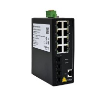 Управляемый промышленный коммутатор Ethernet L2+, 8x10/100/1000BaseT, 4x1000BaseX SFP  NSETM212T08X04B  SE