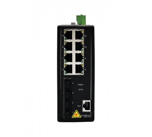 Управляемый промышленный коммутатор Ethernet L2+, 8x10/100/1000BaseT, 4x1000BaseX SFP  NSETM212T08X04B  SE