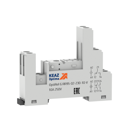 Розетка для реле OptiRel G RR95-02-230-10-V КЭАЗ  281173  КЭАЗ