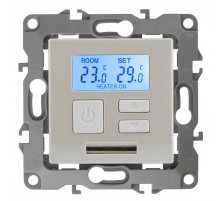 12-4111-15  Терморегулятор универс. 230В-Imax16А, IP20, Эра12, перламутр  Б0031280  ЭРА