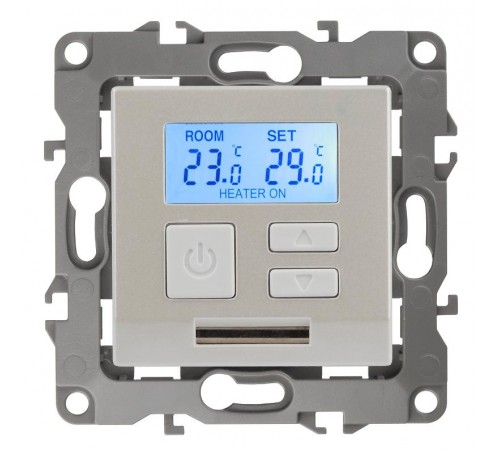 12-4111-15  Терморегулятор универс. 230В-Imax16А, IP20, Эра12, перламутр  Б0031280  ЭРА