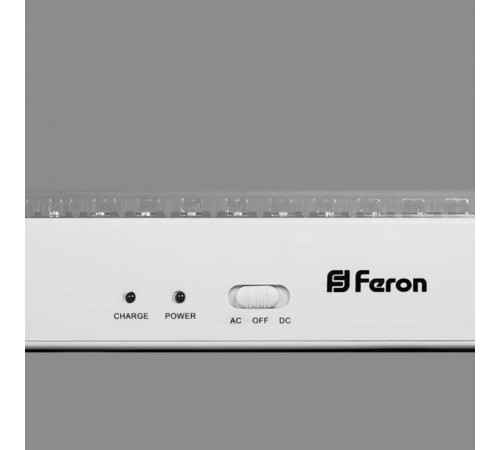 Светильник аварийного освещения аккумуляторный EL17 90 LED AC/DC Li-ION батарея, белый 660*66*65 мм  12898  FERON