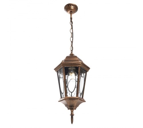 Светильник садово-парковый PL164 60W 230V E27 205*175*395мм черное золото (малый, на цепочке)  11331  FERON