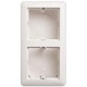 W59 Белый Коробка 2-ая подъемная для наружного монтажа с рамкой  KP-252-18  SE