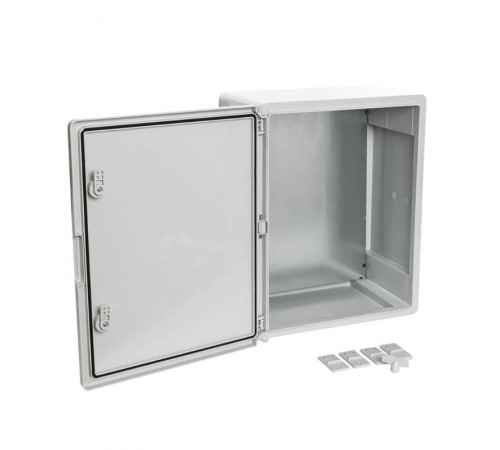 Корпус пластиковый с монтажной панелью ЩМП IP65 серая дверь 500х400х240  PR08.26485  Промрукав