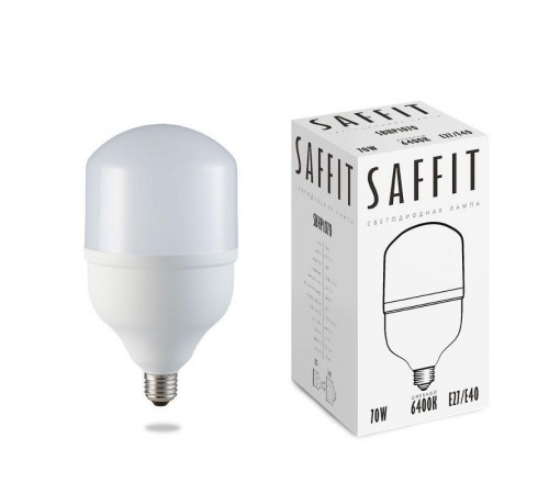Лампа светодиодная промышленная SBHP1070 70W 6400K 230V E27-E40  55099  SAFFIT