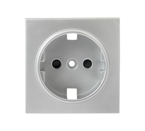 Валенсия лицевая панель розетки 1-местной с/з 16А сталь с защ. штор. EKF PROxima   ESR16-L-028-30   EKF