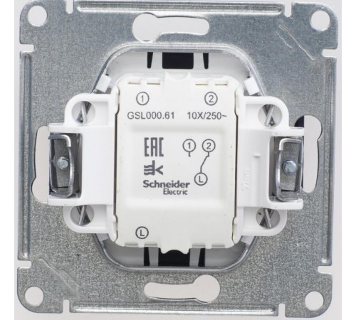 Glossa Шоколад Переключатель 1-клавишный, сх.6, 10АХ  GSL000861  SE