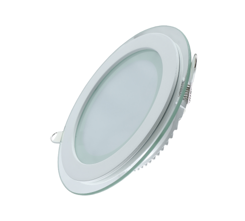 Светильник светодиодный встраиваемый круглый с декоративным стеклом, 200х30,O155, 18W 3000K 1390лм  947111118  Gauss