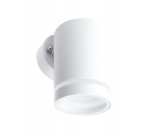 Светильник садово-парковый, 230V GX53, DH1001, белый (на стену)  48315  FERON