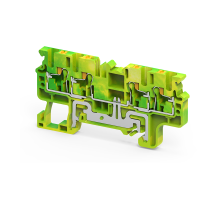 Клемма заземляющая push-in OptiClip CPG-2,5-QUATTRO-PE-I-(0,2-2,5)-PEN  331858  КЭАЗ