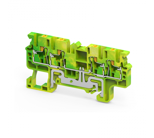 Клемма заземляющая push-in OptiClip CPG-2,5-QUATTRO-PE-I-(0,2-2,5)-PEN  331858  КЭАЗ