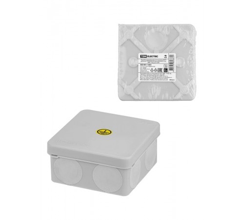 Коробка уравнивания потенциалов (КУП) двухкомп. ОП 80х80х40 мм, шина 6х9, 6 гр., IP66, инд. ш/к  SQ1401-1364  TDM