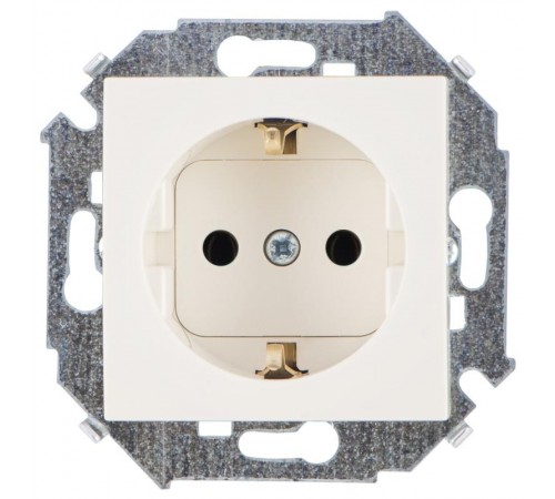 Simon 15 Сл. кость Розетка с/з Schuko, 16А 250В, винт. зажим  1591432-031  Simon