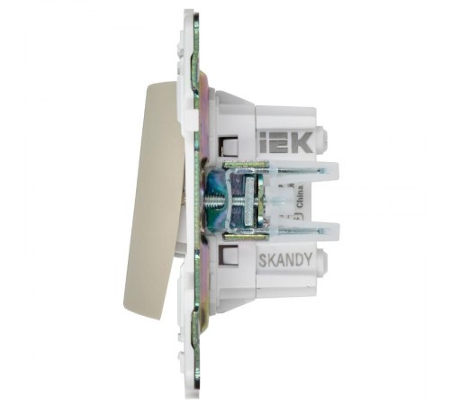 SKANDY Выключатель 2-клавишный перекрестный 10А SK-V06B бежевый   SK-V23-0-10-K10  IEK