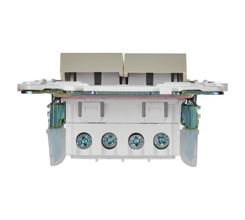 SKANDY Выключатель 2-клавишный перекрестный 10А SK-V06B бежевый   SK-V23-0-10-K10  IEK