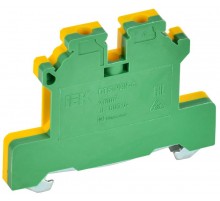 Колодка клеммная CTS-PEN земля 4мм2 желто-зеленая  YCT11-00-K52-004  IEK