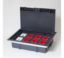 Люк на 8 поста(45*45)металл/пластик с пластиковой коробкой IP40  300008  SPL