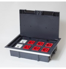 Люк на 8 поста(45*45)металл/пластик с пластиковой коробкой IP40  300008  SPL