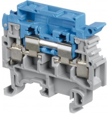 Клемма M4/8.SN винт 4мм.кв. синий держатель предохранителя 5х20, 5х25 мм  1SNA115659R0700  TE