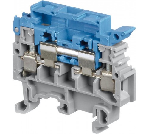 Клемма M4/8.SN винт 4мм.кв. синий держатель предохранителя 5х20, 5х25 мм  1SNA115659R0700  TE