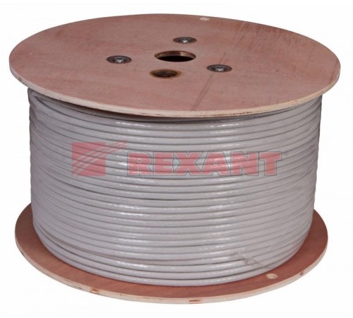 Кабель витая пара SSTP 4PR 23AWG, CAT7, бухта 305 м  01-0542  REXANT