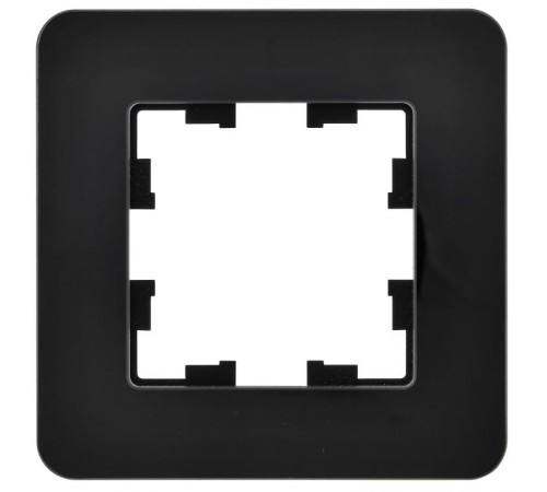 BRITE Рамка 1-ая РУ-1-2-Бр стекло черный RE  BR-M12-G-41-K02  IEK